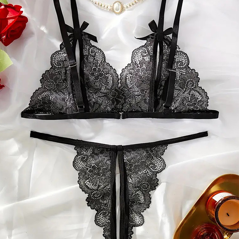 Schwarz Hot Ouvert Sexy Frauen – Sheer Bra Lace Bewertung und Preis